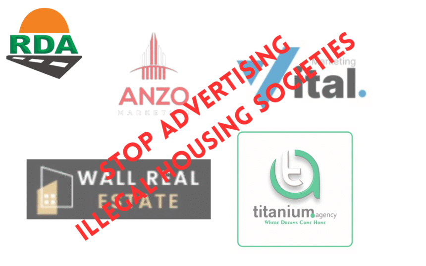 Stop Advertising illegal housing societies