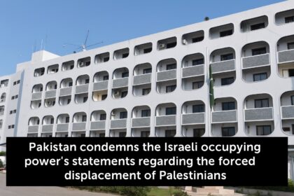 pakistan condemns forced displacement