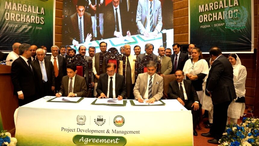FGEHA Signs Tripartite Deal for Margalla Orchard 1 margalla orchard - FGEHA Signs Tripartite Deal for Margalla Orchard