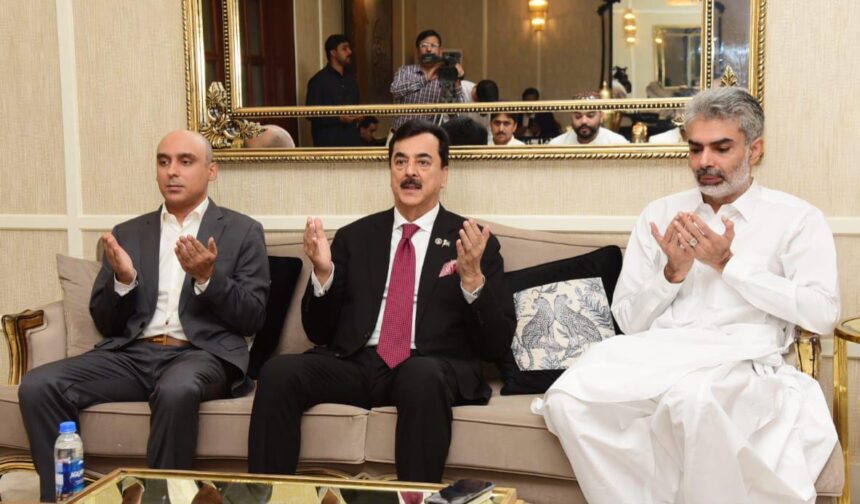 Gillani Visits Khursheed Shah in Karachi 1 gillani visit - Gillani Visits Khursheed Shah in Karachi