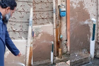 gas pipelines - Gas Pipeline Water Problem in Dhok Hakmdad