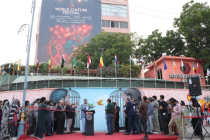 karachi mural - Karachi mural unveiled at Arts Council Roundabout