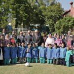 girls football - Sheikh Salman Visits Girls Football at Islamabad College