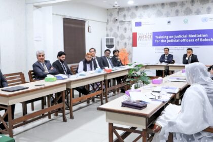 judicial mediation - Judicial Mediation Training for Balochistan Judges Begins