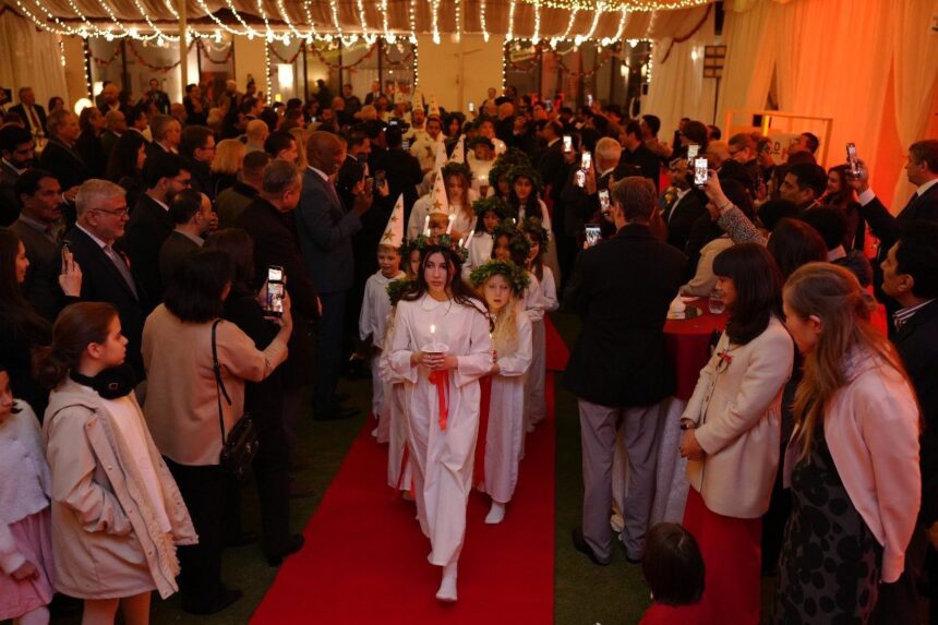 lucia celebration - Swedish Residence Hosts Lucia Celebration