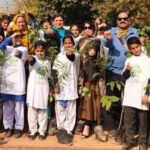 tree plantation - Youth Drive Tree Plantation at Islamabad Girls School