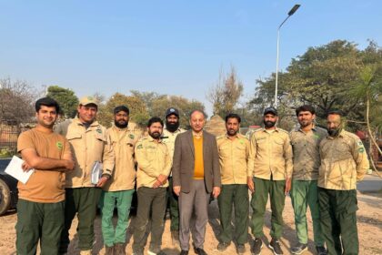 shakarparian trees - Minister Inspects Shakarparian Trees Planting