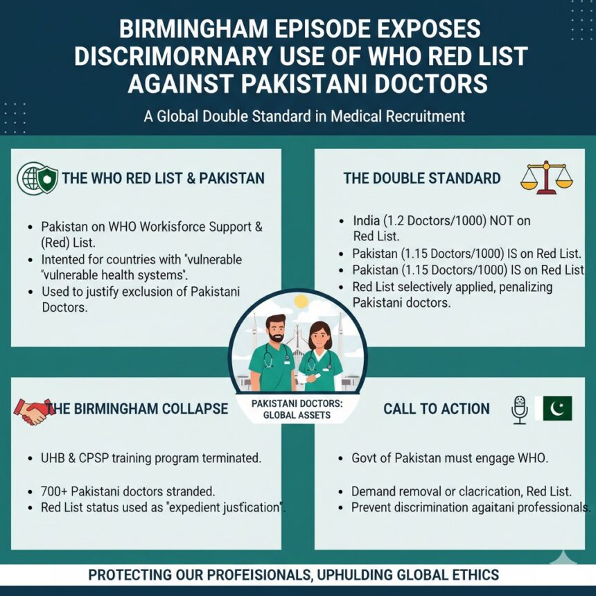 who red list - WHO Red List Misuse Leaves Pakistani Doctors Stranded
