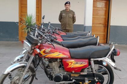 motorcycle theft - Rawalpindi Police Recover Stolen Motorcycles