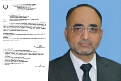 dr muhammad latif - Dr Muhammad Latif Appointed Vice Chancellor DI Khan