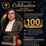 mehwish manzoor - Dr Mehwish Manzoor Reaches 100 Research Publications