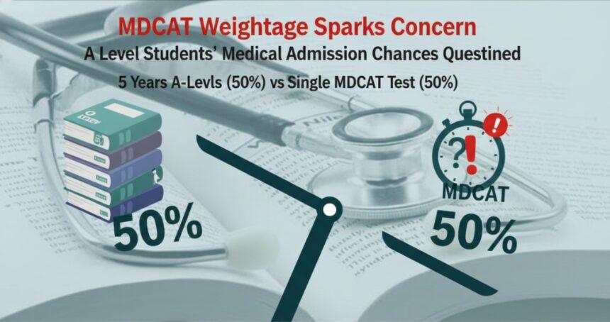mdcat weightage - MDCAT Weightage Concerns for A Level Students