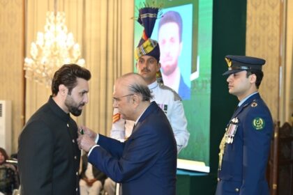 mohsin nawaz - Mohsin Nawaz wins Tamgha e Imtiaz for shooting