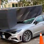 illegal billboard - Illegal Billboard Collapses Near Chenab Toll Plaza