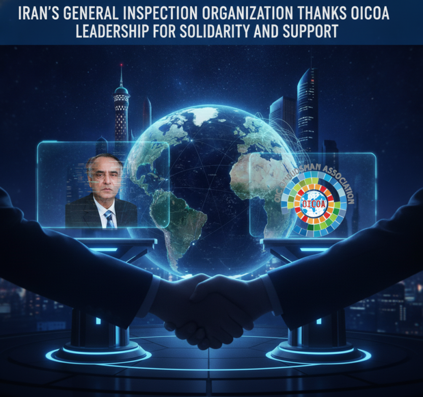 Justice Zabiollah Khodaeiyan of Iran thanking OICOA leadership for OICOA support