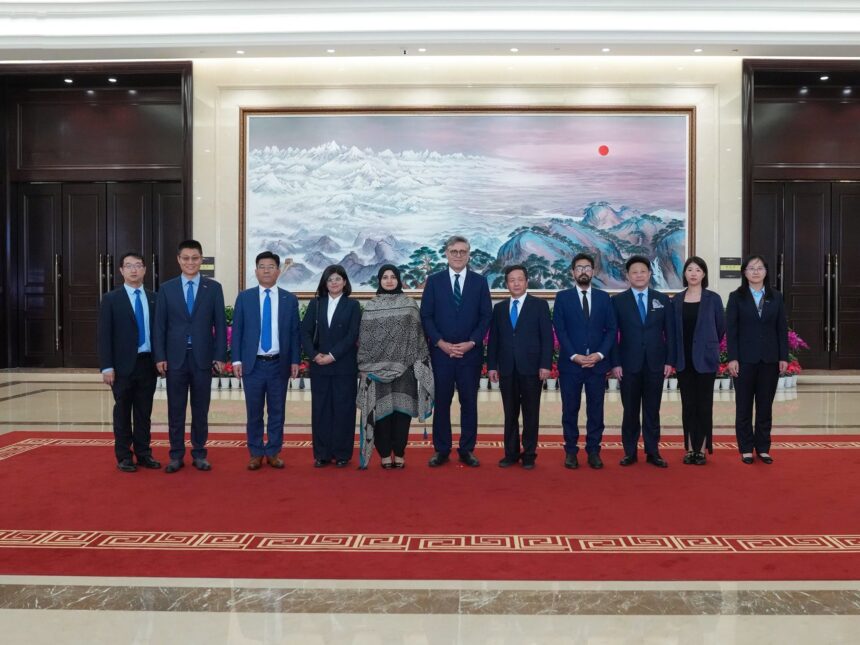 Ambassador Khalil Hashmi during TBEA visit in Xinjiang discussing cooperation on energy infrastructure