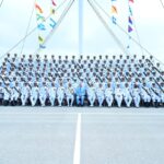 Shehbaz Sharif with naval cadets at Pakistan Naval Academy PNS Rahbar