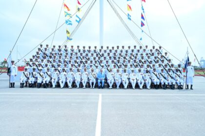 Shehbaz Sharif with naval cadets at Pakistan Naval Academy PNS Rahbar