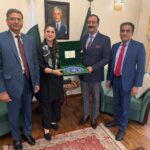 Pakistan delegation with High Commissioner Nayyer Naseer in Colombo during SAARC Conference meeting