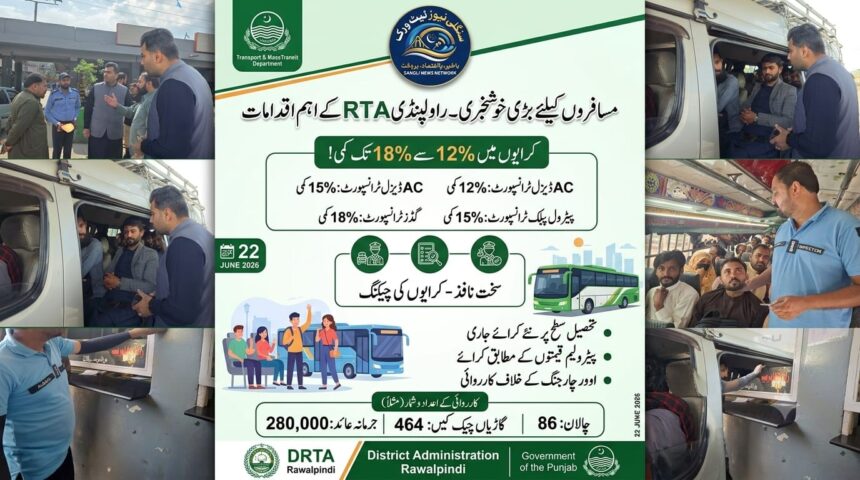 transport fare cut - Transport Fare Cut Brings Relief in Rawalpindi