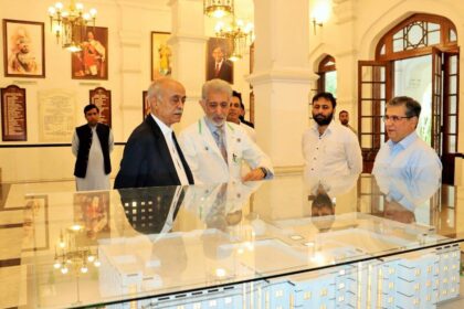 Prof. Dr. Iqrar Ahmad Khan during PHEC visit to King Edward Medical University