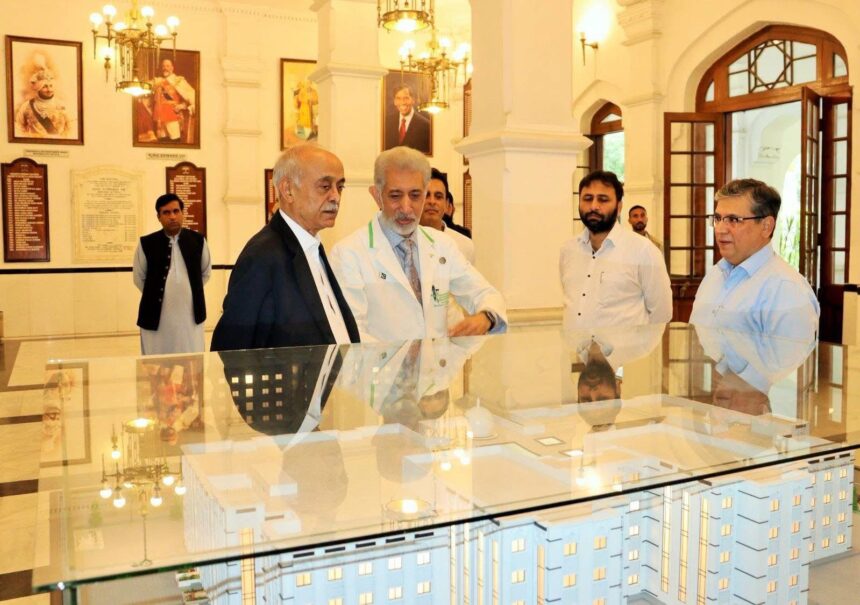 Prof. Dr. Iqrar Ahmad Khan during PHEC visit to King Edward Medical University