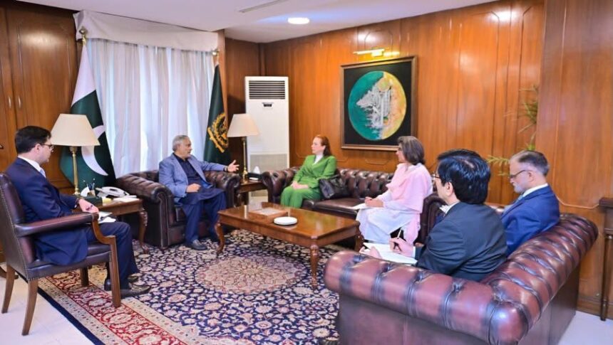 María Fernanda Espinosa meets Ishaq Dar in Islamabad on multilateralism