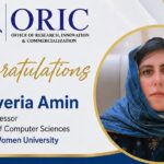 Dr Javeria Amin QML grant announcement at Rawalpindi Women University