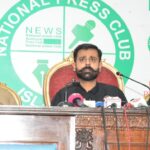 Shaheer Haider Sialvi speaks on Azad Kashmir tension at a press conference
