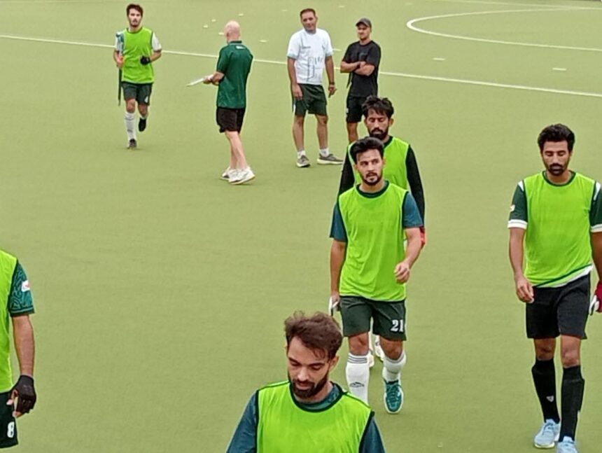 Pakistan hockey team training during World Cup camp in Lahore
