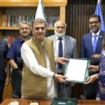 HEC and PSEB officials at MoU signing ceremony in Islamabad