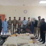 Motorway Police action near Rohri on M-5 where arms and ammunition were recovered