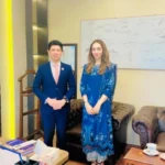 Mohd Syafik Firdaus Hasbullah meets Misbah Khar at Parliament House Islamabad