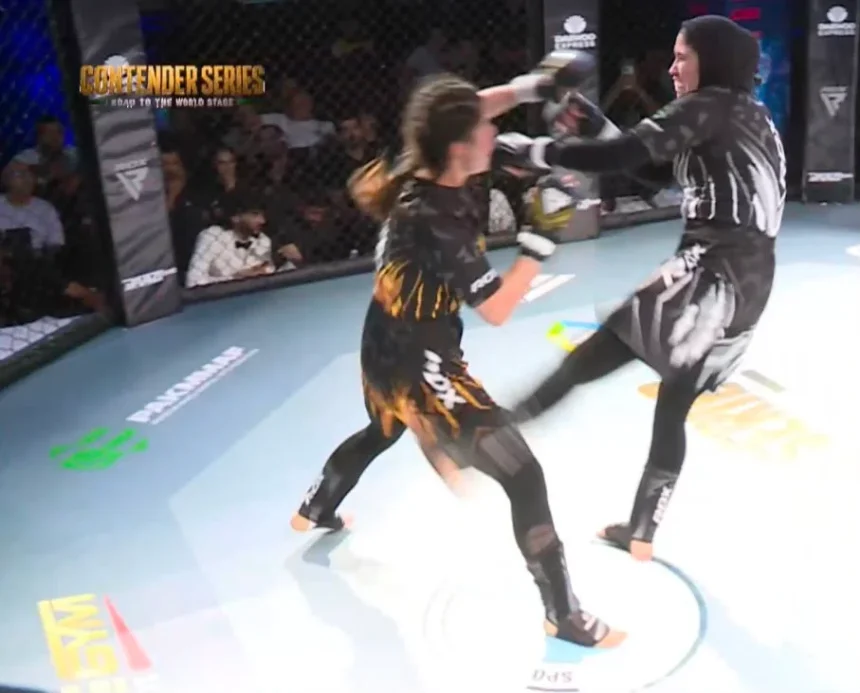 MMA athletes competing at the PAKMMAF ACTIVIT Contender Series in Lahore