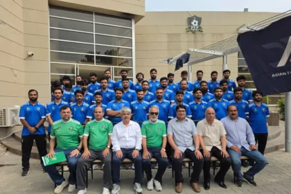 Participants and instructors at the PFF D Coaching Course 2026 in Lahore