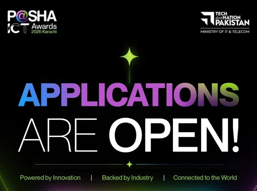 P@SHA ICT Awards 2026 launch announcement for Pakistan technology sector