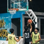 Basketball players attending trials for Rawalpindi Division team