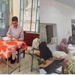 BISE Rawalpindi chairman inspecting a marking centre in Chakwal