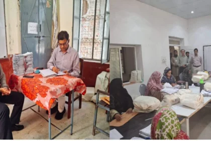 BISE Rawalpindi chairman inspecting a marking centre in Chakwal