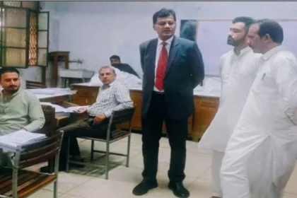 BISE Rawalpindi Chairman Professor Dr Iqbal Mahmood visiting Jhelum marking centre