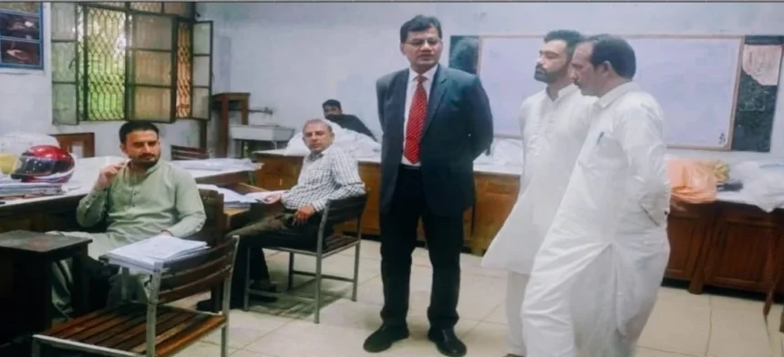 BISE Rawalpindi Chairman Professor Dr Iqbal Mahmood visiting Jhelum marking centre