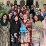 Participants at a dialogue on women and water at Fatima Jinnah Women University Rawalpindi