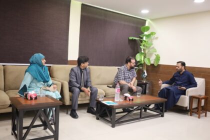 rabies prevention meeting between Mustafa Kamal and Indus Hospital delegation