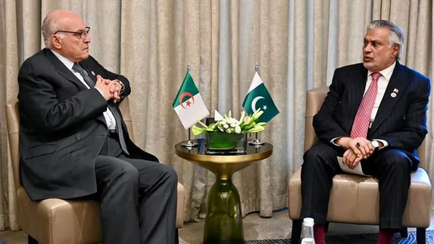 Ahmed Attaf and Muhammad Ishaq Dar hold bilateral meeting in Amman