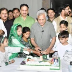PMAS-AAUR Independence Day ceremony attended by vice chancellor, faculty, staff and children