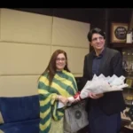 Asma Butt meeting Khakan Waheed Khawaja at Rawal General and Dental Hospital
