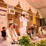 Devotees attending the annual Urs of Hazrat Bari Imam Sarkar at Noorpur Shahan