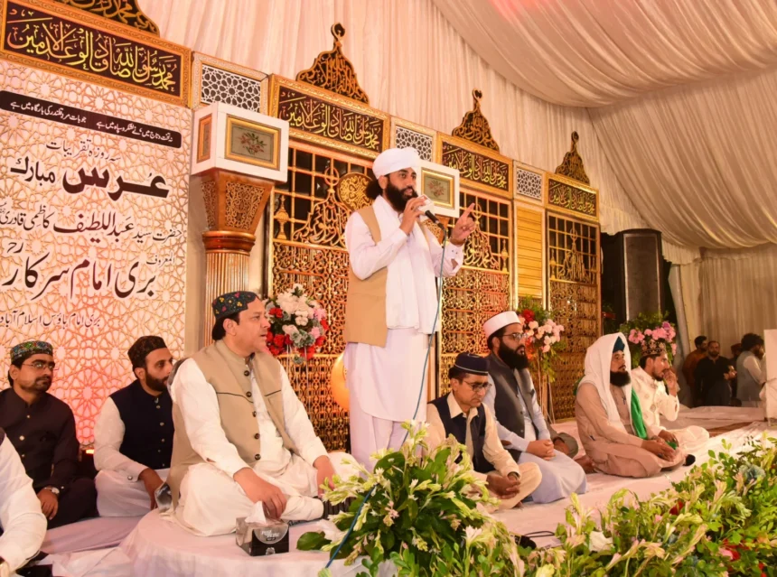 Devotees attending the annual Urs of Hazrat Bari Imam Sarkar at Noorpur Shahan