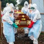 Health workers responding to the Ebola outbreak in Congo