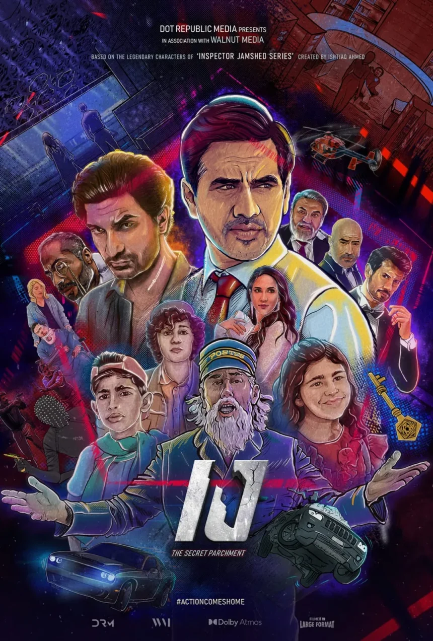 Omair Rana as Inspector Jamshed in IJ The Secret Parchment trailer